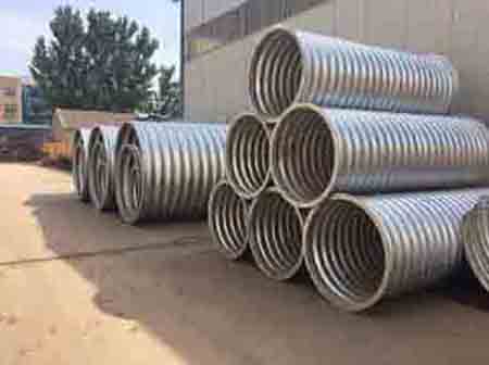 钢波纹涵管在涵洞口的处理方式